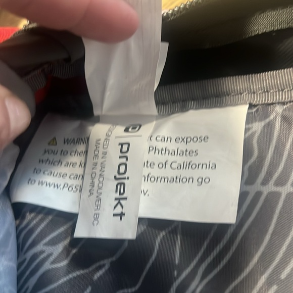 Projekt Karl Red/charcoal Backpack - Picture 7 of 7